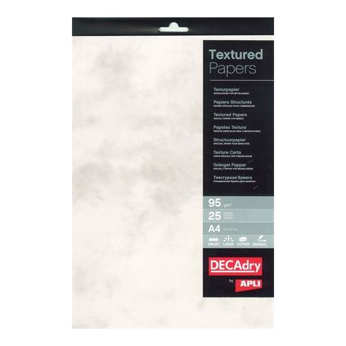 Előnyomott papír, A4, 95 g, APLI, márvány szürke