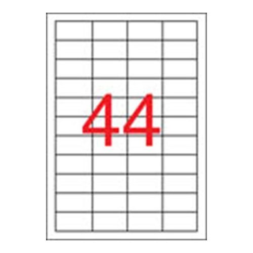 Etikett, 48,5x25,4 mm, poliészter, időjárásálló, matt, APLI, áttetsző, 880 etikett/csomag