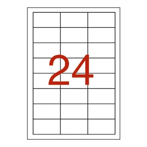 Etikett, 64,6x33,8 mm, poliészter, időjárásálló, fehér, APLI, 480 etikett/csomag