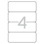 Iratrendező etikett, univerzális, 190x61 mm, APLI, 100 etikett/csomag