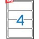 Iratrendező etikett, univerzális, 190x61 mm, APLI, 100 etikett/csomag