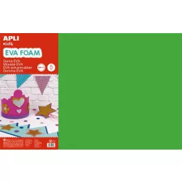   Moosgumi, 400x600 mm, APLI Kids "Eva Sheets", zöld
