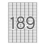 Etikett, univerzális, kerekített sarkú, 25,4x10 mm, APLI, 1890 etikett/csomag