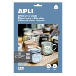 Etikett, univerzális, kerekített sarkú, 25,4x10 mm, APLI, 1890 etikett/csomag