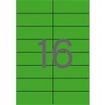 Etikett, 105x37 mm, színes, APLI, zöld 1600 etikett/csomag