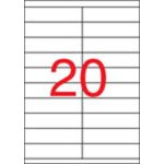 Etikett, univerzális, 105x29 mm, APLI, 2000 etikett/csomag