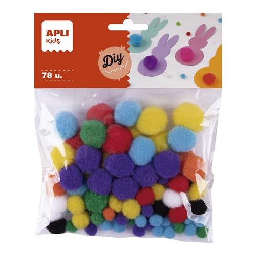 Pom-pom, APLI "Creative", vegyes színek