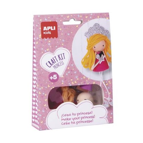 Bábukészítő készlet, APLI Kids "Craft Kit", hercegnő