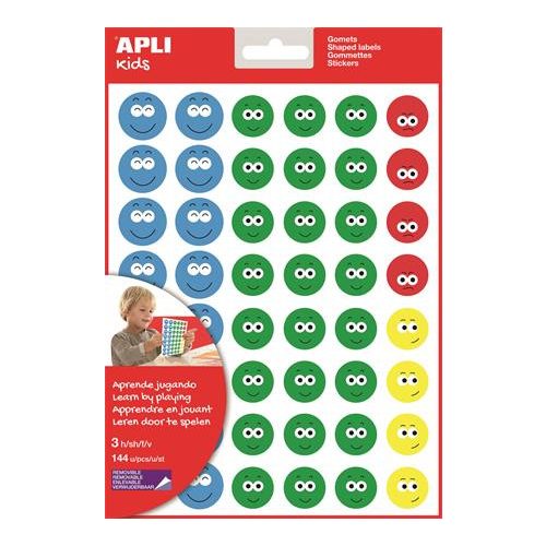 Matrica, emoji, APLI Kids "Stickers", boldog arcok