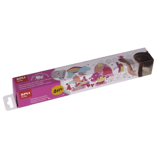 Színező tekercs, öntapadó, APLI Kids "Magic candy land", cukorország
