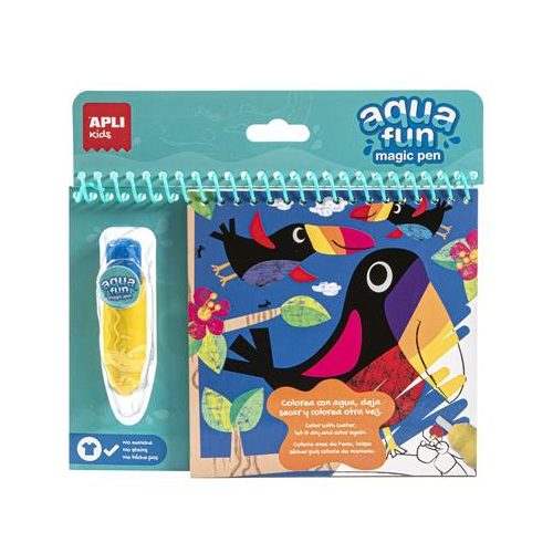 Színezőfüzet, vízbázisú, APLI Kids "Aqua Fun", dzsungel