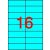 Etikett, 105x37 mm, színes, APLI, kék, 320 etikett/csomag
