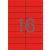 Etikett, 105x37 mm, színes, APLI, piros, 320 etikett/csomag