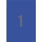 Etikett, 210x297 mm, színes, APLI, kék, 20 etikett/csomag