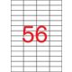 Etikett, univerzális, 52,5x21,2 mm, APLI, 28000 etikett/csomag