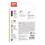 Textilfilc, 2,9 mm, APLI Kids "Markers Textil", 10 különböző szín