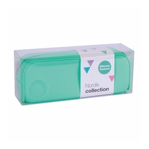 Tolltartó, cipzáras, szilikon, APLI "Nordik", türkiz zöld