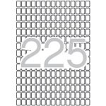 Etikett, 8x12 mm, kerekített sarkú, A5 hordozón, APLI, 3375 etikett/csomag