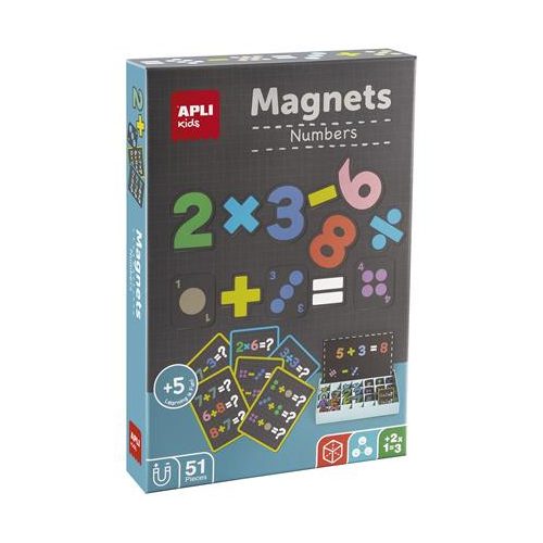 Mágneses készségfejlesztő készlet, 51 db, APLI Kids "Magnets" számok