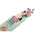 Színes töltőceruza készlet, ceruzatartóban, APLI "Color Click", 12 különböző szín