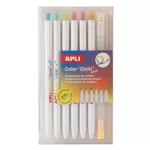 Színes töltőceruza készlet, többszínű írásvonal, APLI "Color Click Mix"