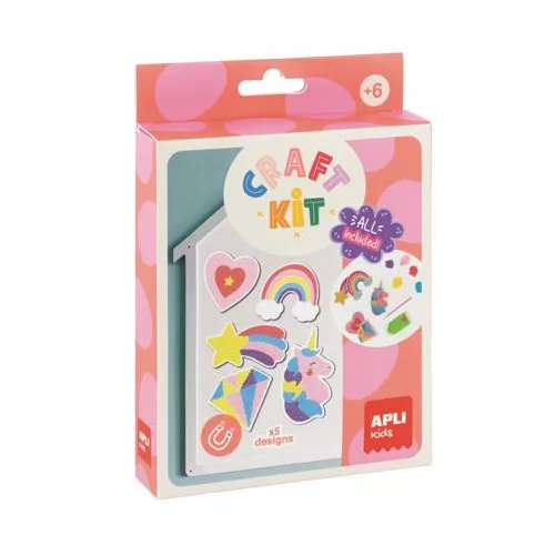 Gyémántmozaik mágnes készlet, APLI Kids "Craft Kit"