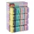 Tolltartó, display, cipzáras, szilikon, kétszínű, APLI "Pastel", vegyes színek