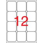 Etikett, univerzális, 63,5x72 mm, kerekített sarkú, APLI, 1200 etikett/csomag