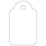 Árazócímke, 18x29 mm, APLI, fehér