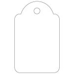 Árazócímke, 22x35 mm, APLI, fehér