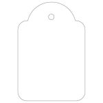 Árazócímke, 36x53 mm, APLI, fehér