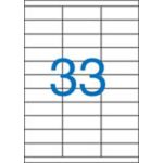 Etikett, univerzális, 70x25,4 mm, VICTORIA PAPER, 3300 etikett/csomag