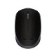 Egér, vezeték nélküli, optikai, közepes méret, USB, LOGITECH "M171", fekete
