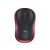 Egér, vezeték nélküli, optikai, közepes méret, USB, LOGITECH "M185", piros