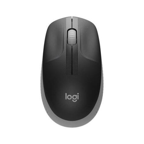 Egér, vezeték nélküli, optikai, USB, LOGITECH, "M190", szürke