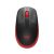 Egér, vezeték nélküli, optikai, USB, LOGITECH, "M190", piros