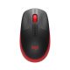 Egér, vezeték nélküli, optikai, USB, LOGITECH, "M190", piros