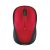 Egér, vezeték nélküli, optikai, közepes méret, USB, LOGITECH "M235", piros