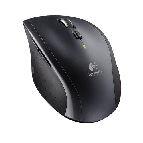 Egér, vezeték nélküli, lézeres, normál méret, USB, LOGITECH "M705 Marathon", fekete