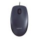 Egér, vezetékes, optikai, normál méret, USB, LOGITECH "M90", sötétszürke