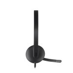 Fejhallgató, mikrofonnal, USB csatlakozás, LOGITECH "H340"