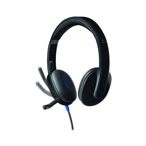Fejhallgató, mikrofonnal, USB csatlakozás, LOGITECH "H540"
