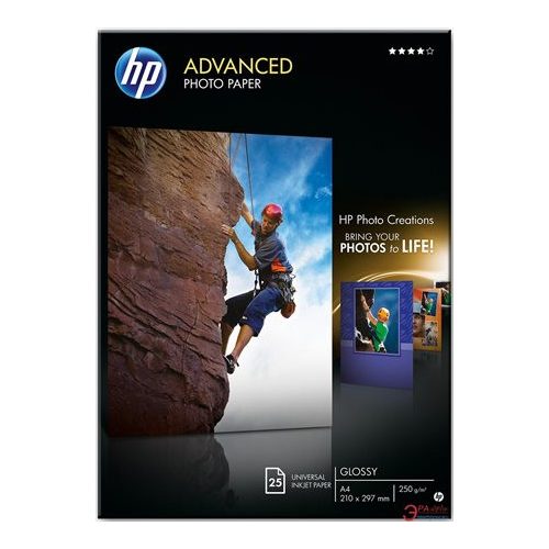 Q5456A Fotópapír, tintasugaras, A4, 250 g, fényes, HP