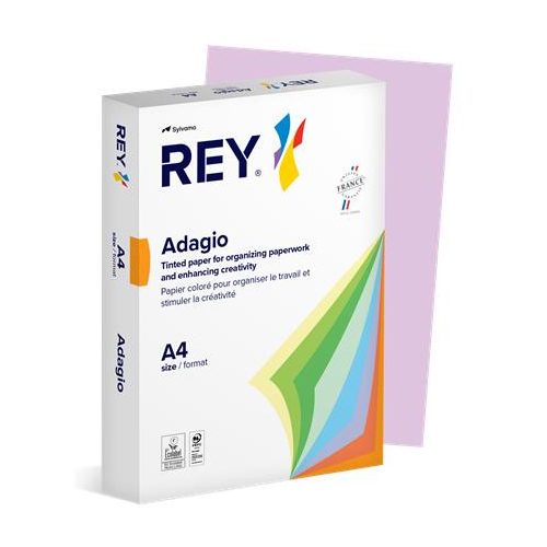 Másolópapír, színes, A4, 80 g, REY "Adagio", intenzív lila