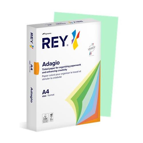 Másolópapír, színes, A4, 80 g, REY "Adagio", pasztell zöld