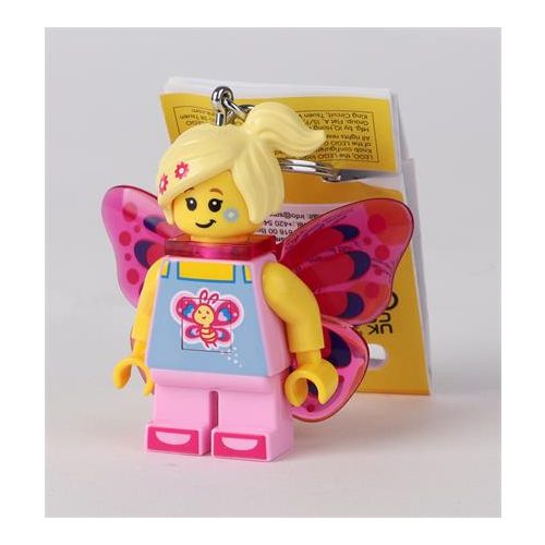 Kulcstartó, LED világítással, LEGO "Butterfly Girl"