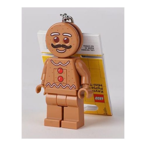 Kulcstartó, LED világítással, LEGO "Gingerbread Man"