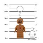 Kulcstartó, LED világítással, LEGO "Gingerbread Man"