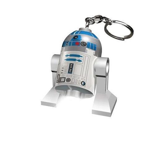 Kulcstartó, LED világítással, LEGO "Star Wars R2D2"