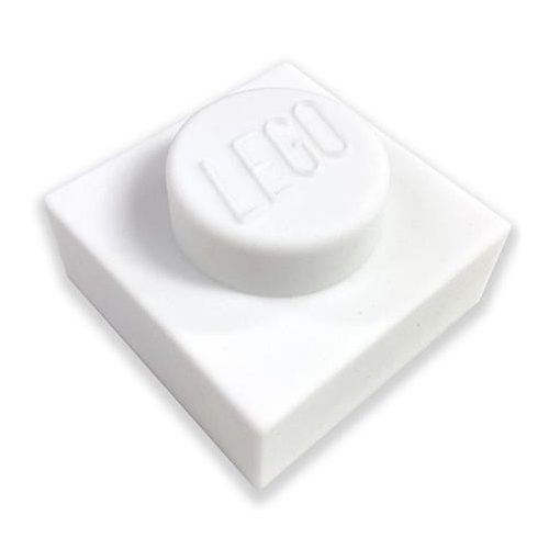 Éjszakai fény, LEGO "Iconic 1x1 plate", fehér